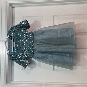 Lilt Teal Sequin and Tulle Dress